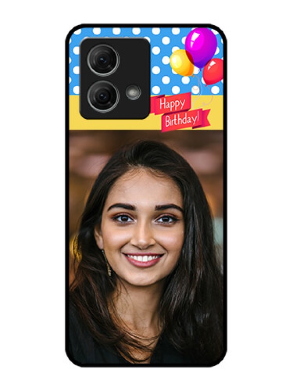 Custom Moto G84 5G Custom Metal Phone CaseHappy Birthday Design