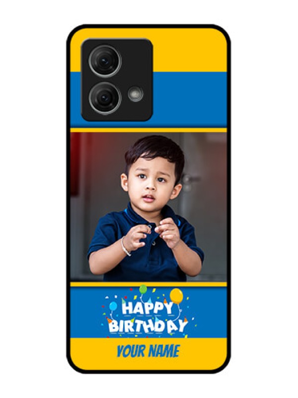 Custom Moto G84 5G Custom Metal Phone CaseBirthday Wishes Design