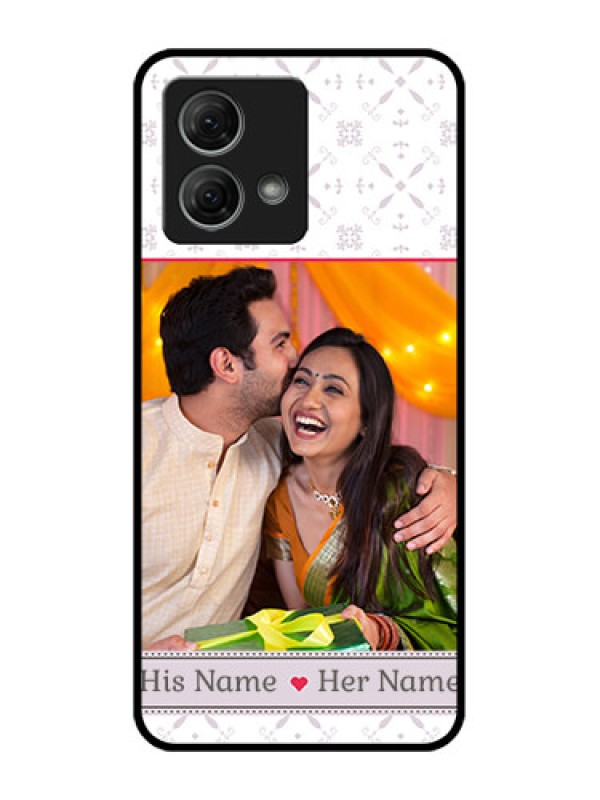 Custom Moto G84 5G Custom Metal Phone CaseWith Photo And Ethnic Design