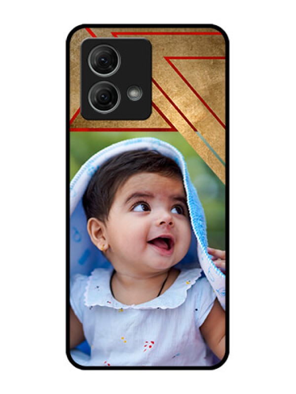 Custom Moto G84 5G Custom Metal Phone CaseGradient Abstract Texture Design