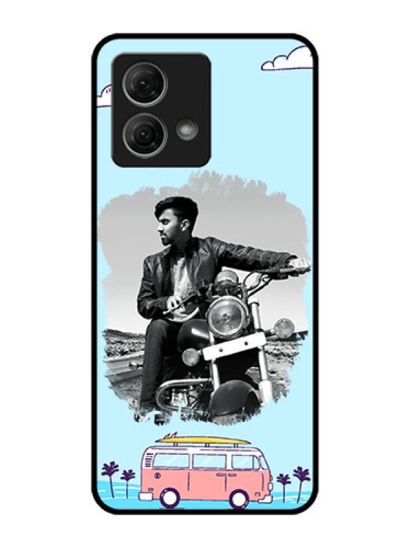 Custom Moto G84 5G Custom Metal Phone CaseTravel and Adventure Design