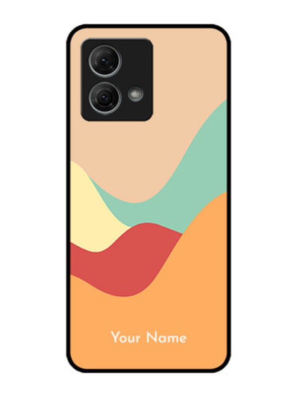 Custom Moto G84 5G Custom Metal Phone CaseOcean Waves Multi - Colour Design