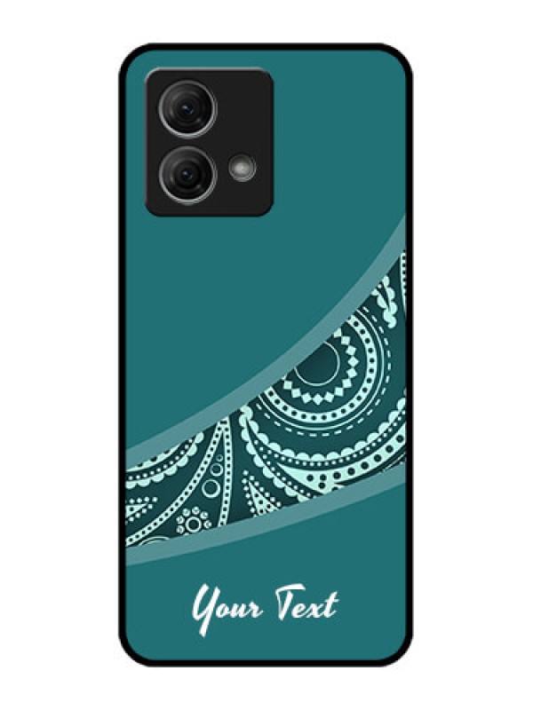 Custom Moto G84 5G Custom Metal Phone CaseSemi Visible Floral Design