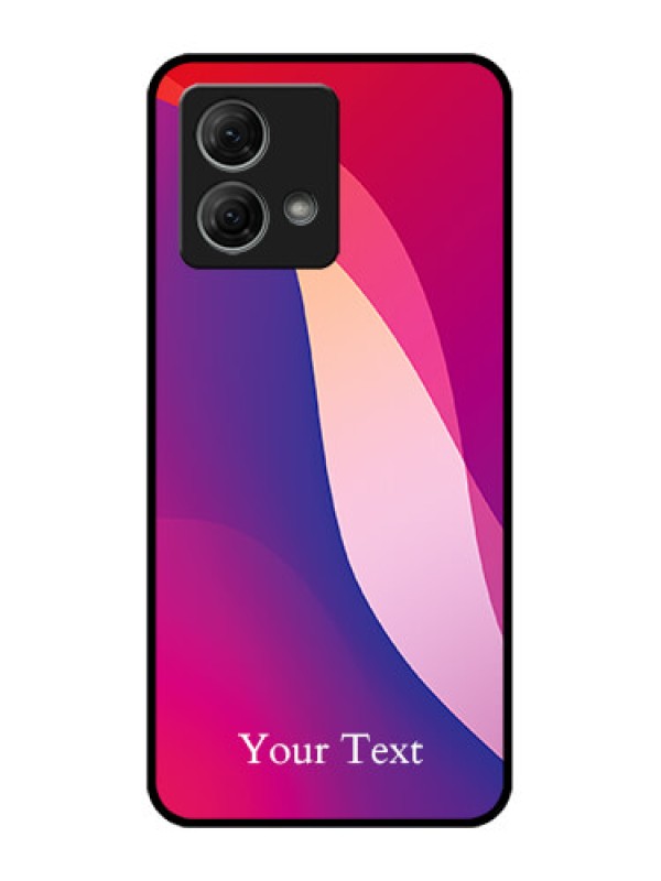 Custom Moto G84 5G Custom Metal Phone CaseDigital Abstract Overlap Design
