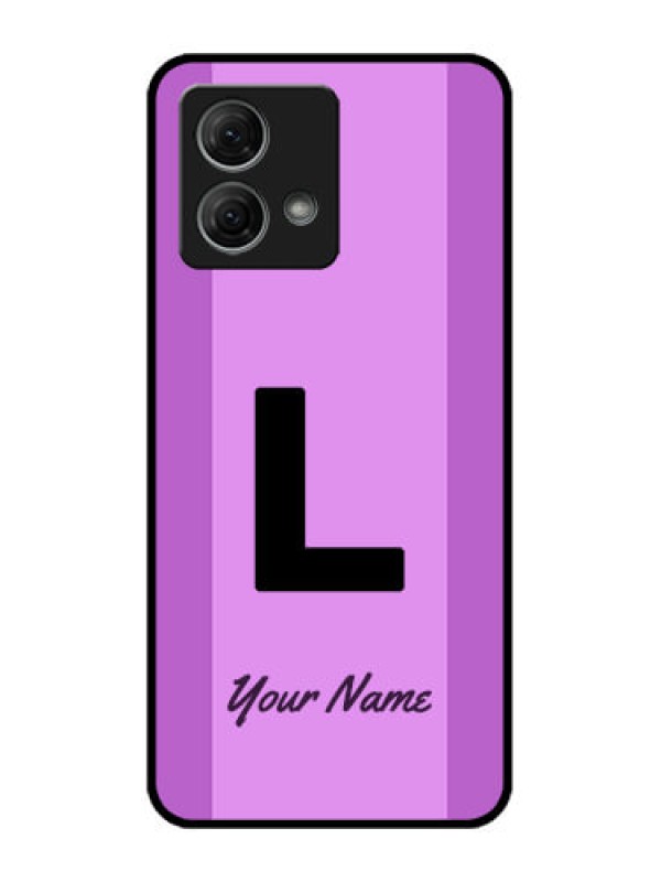 Custom Moto G84 5G Custom Metal Phone CaseTricolor Custom Text Design
