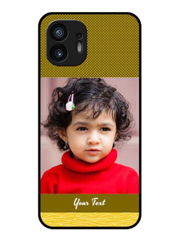 Custom Nothing Phone 2 Custom Metal Phone Case - Simple Green Color Design