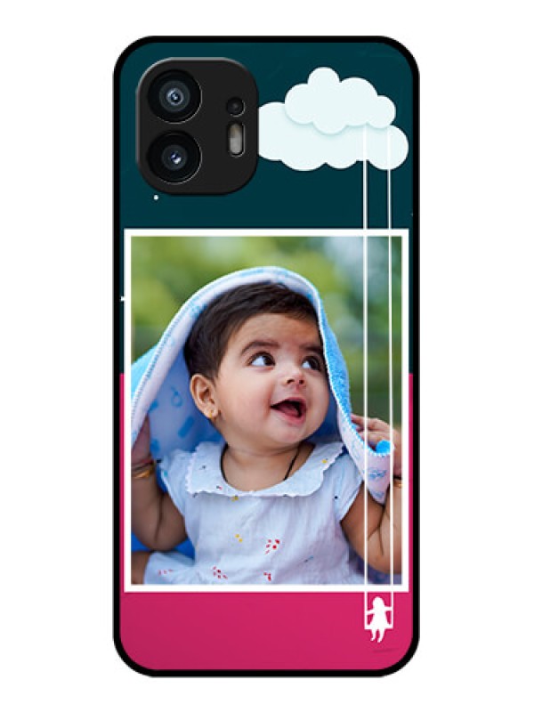 Custom Nothing Phone 2 Custom Metal Phone Case - Cute Girl With Cloud Design