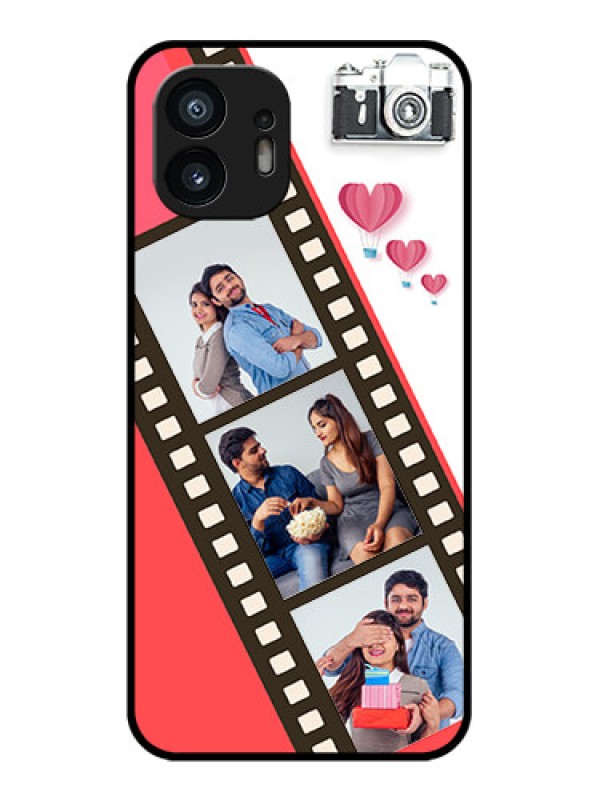 Custom Nothing Phone 2 Custom Metal Phone Case - 3 Image Holder With Film Reel