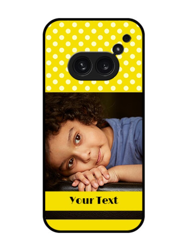 Custom Nothing Phone 2A Plus Custom Metal Phone CaseBright Yellow Case Design