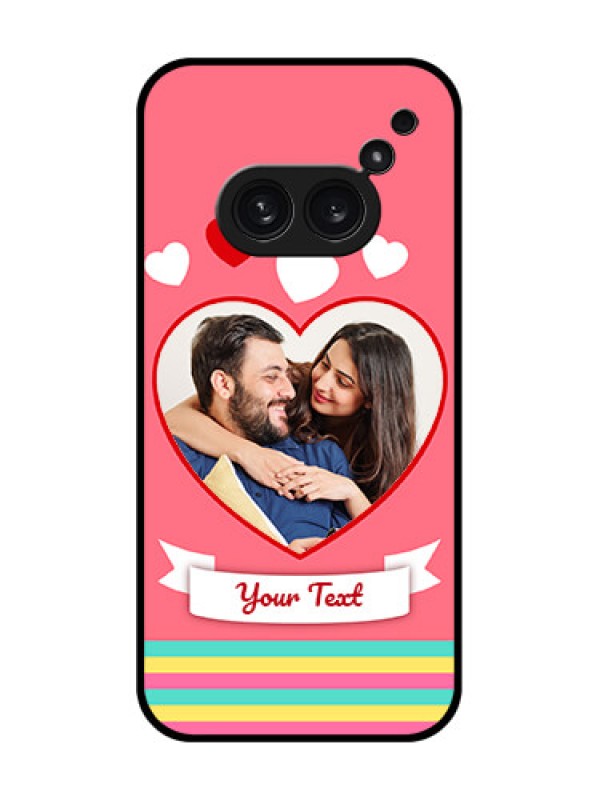 Custom Nothing Phone 2A Plus Custom Metal Phone CaseLove Shapes Doodle Design