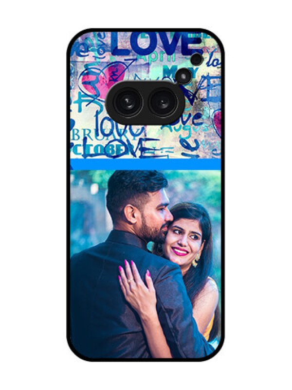 Custom Nothing Phone 2A Plus Custom Metal Phone CaseColorful Love Design