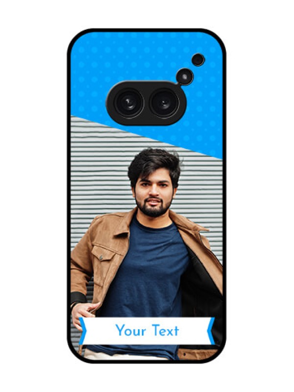 Custom Nothing Phone 2A Plus Custom Metal Phone CaseSimple Blue Color Design