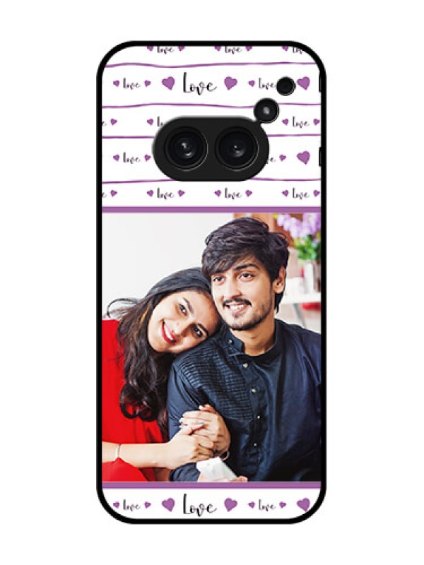 Custom Nothing Phone 2A Plus Custom Metal Phone CaseCouples Heart Design