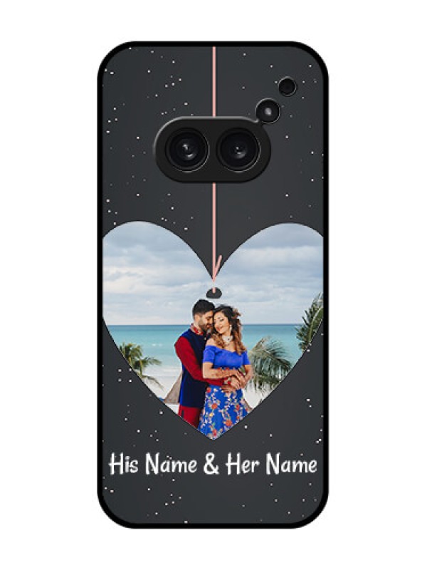 Custom Nothing Phone 2A Plus Custom Metal Phone CaseHanging Heart Design
