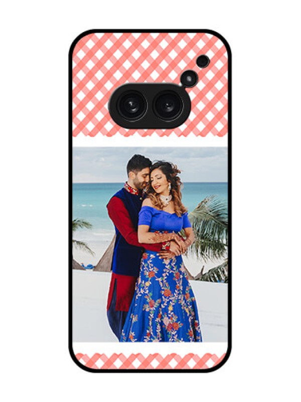 Custom Nothing Phone 2A Plus Custom Metal Phone CasePink Pattern Design