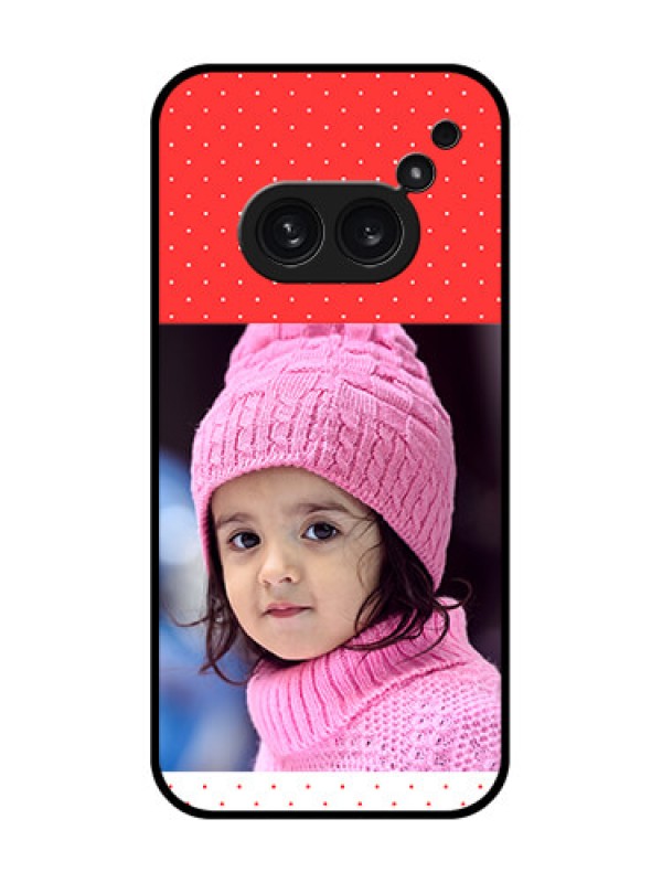 Custom Nothing Phone 2A Plus Custom Metal Phone CaseRed Pattern Design