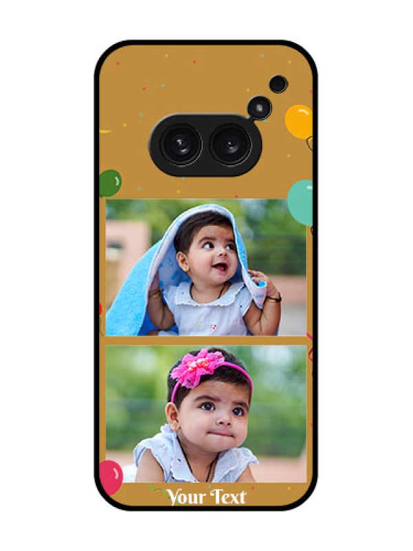 Custom Nothing Phone 2A Plus Custom Metal Phone CaseImage Holder With Birthday Celebrations Design