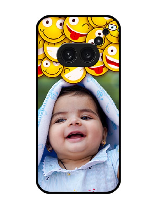 Custom Nothing Phone 2A Plus Custom Metal Phone CaseWith Smiley Emoji Design