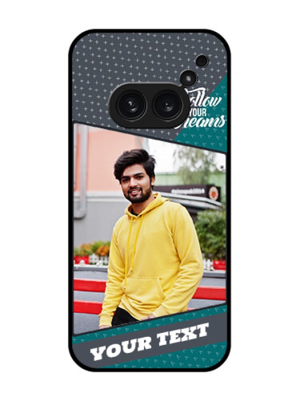 Custom Nothing Phone 2A Plus Custom Metal Phone CaseBackground Pattern Design With Quote