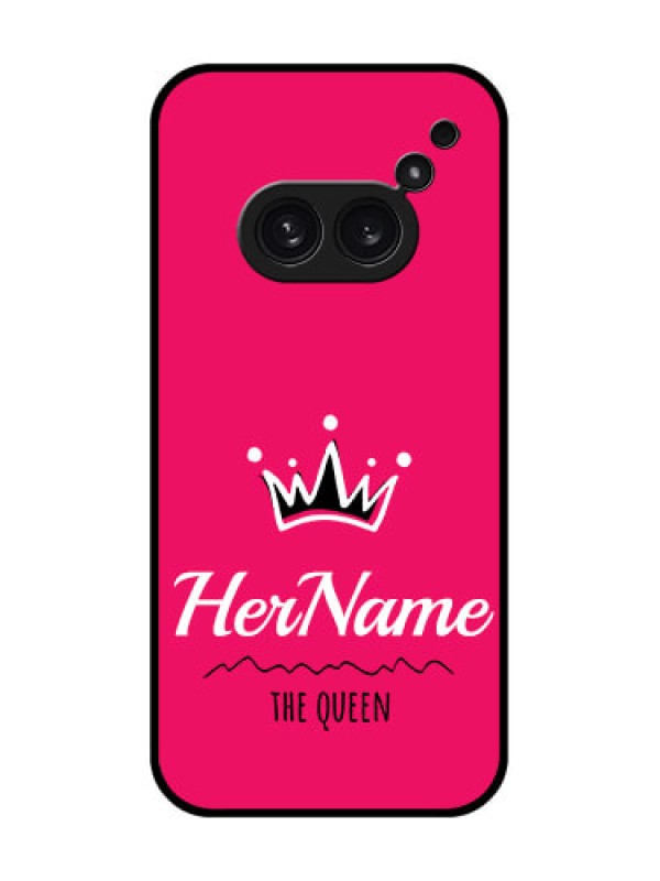 Custom Nothing Phone 2A Plus Custom Metal Phone CaseQueen With Name Design