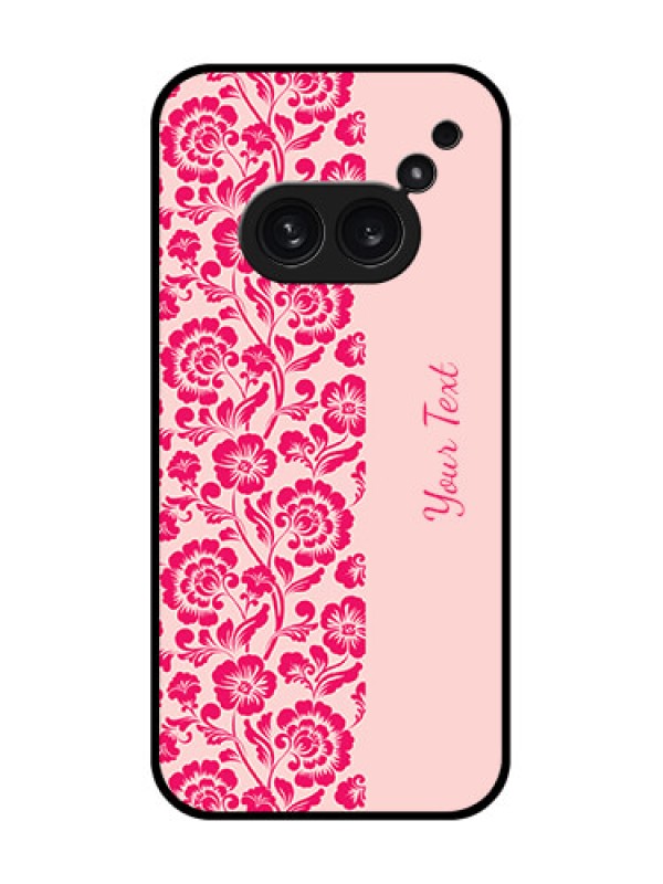 Custom Nothing Phone 2A Plus Custom Metal Phone CaseAttractive Floral Pattern Design