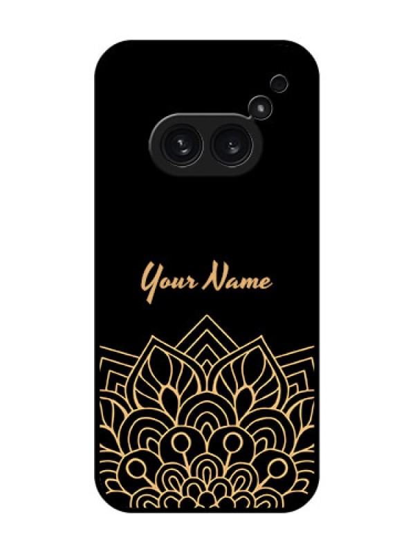 Custom Nothing Phone 2A Plus Custom Metal Phone CaseGolden Mandala Design