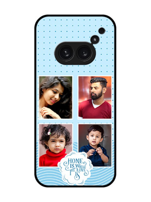 Custom Nothing Phone 2A Plus Custom Metal Phone CaseCute Love Quote With 4 Pic Upload Design