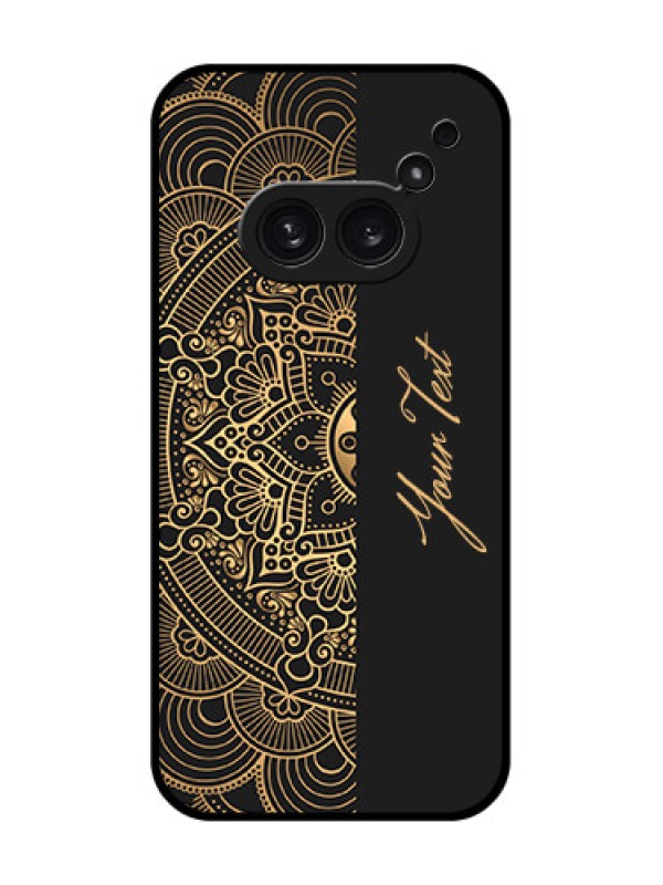 Custom Nothing Phone 2A Plus Custom Metal Phone CaseMandala Art With Custom Text Design