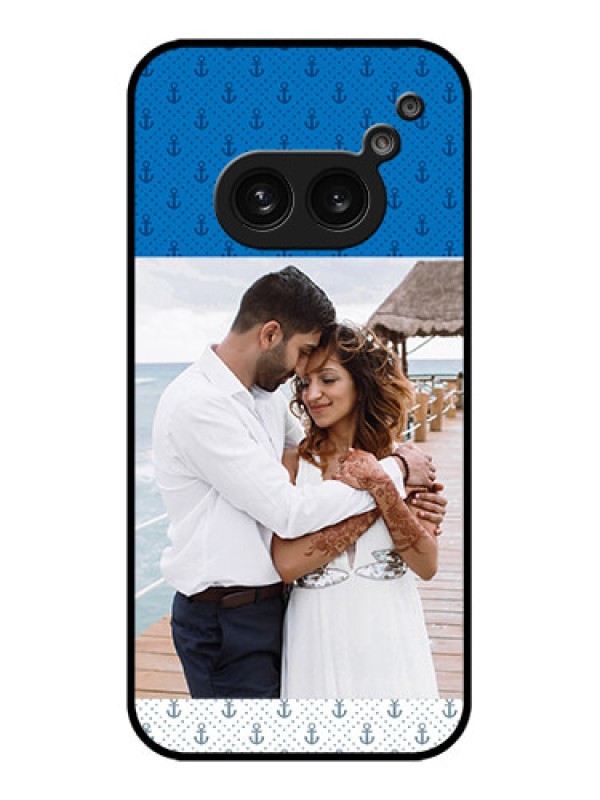 Custom Nothing Phone 2A Custom Metal Phone Case - Blue Anchors Design