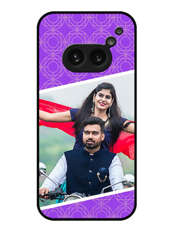 Custom Nothing Phone 2A Custom Metal Phone Case - Violet Color Pattern Design