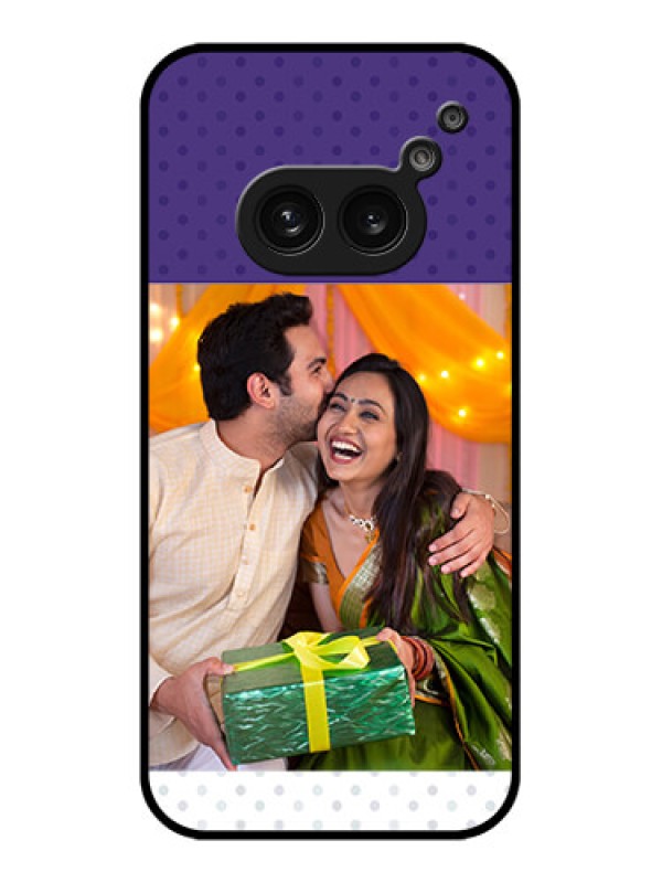 Custom Nothing Phone 2A Custom Metal Phone Case - Violet Colored Pattern Design