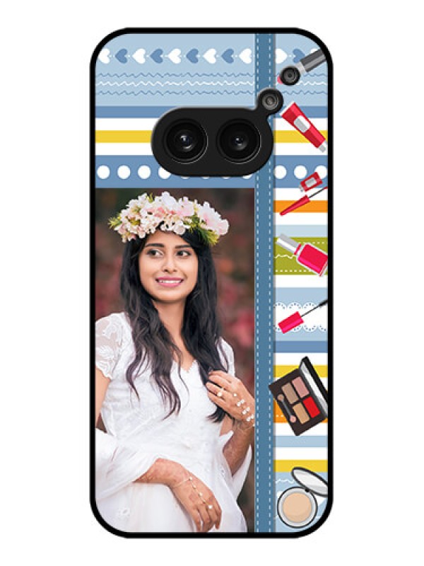 Custom Nothing Phone 2A Custom Metal Phone Case - Makeup Icons Design