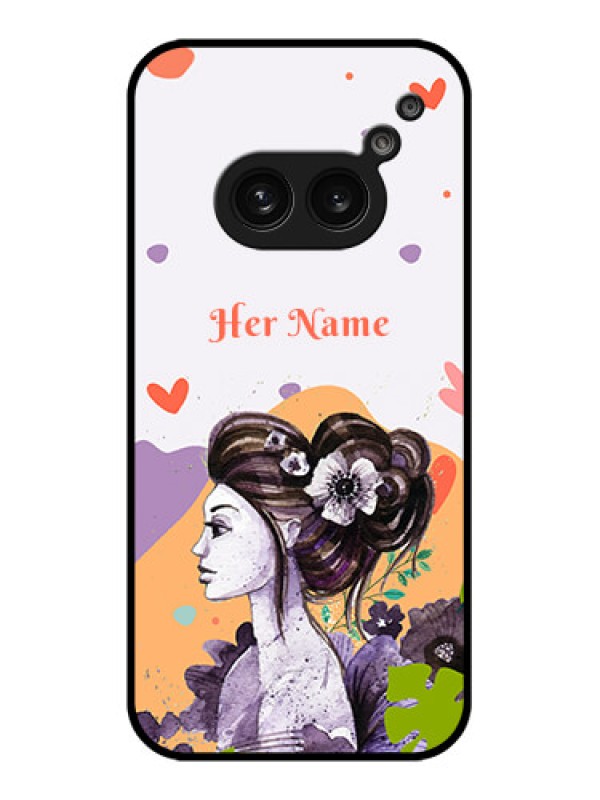 Custom Nothing Phone 2A Custom Metal Phone Case - Woman And Nature Design