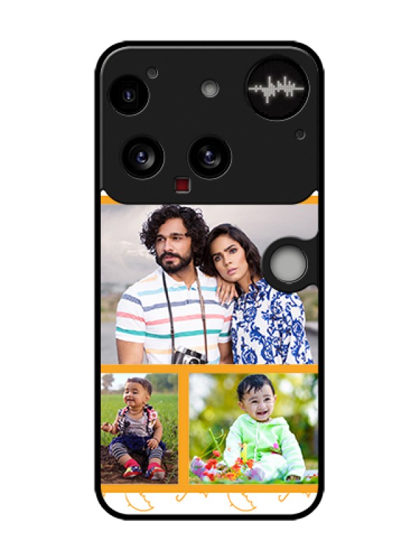 Custom Nothing Phone 3 5G Custom Metal Phone Case - Yellow Pattern Design