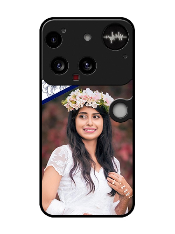Custom Nothing Phone 3 5G Custom Metal Phone Case - Classy Floral Design