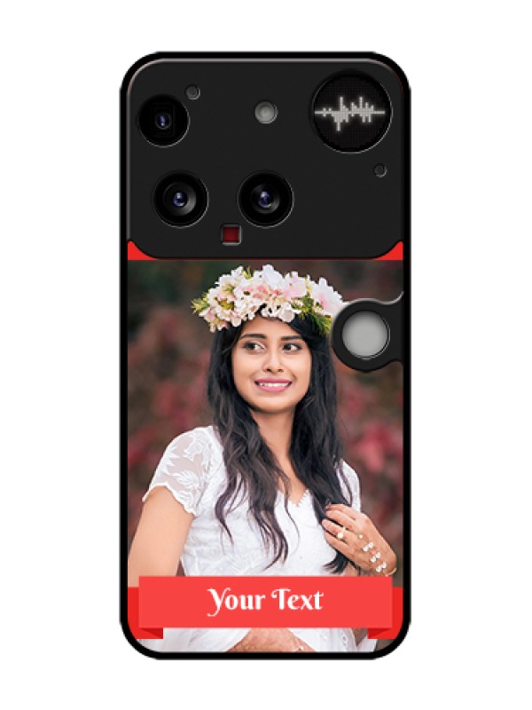 Custom Nothing Phone 3 5G Custom Metal Phone Case - Simple Red Color Design