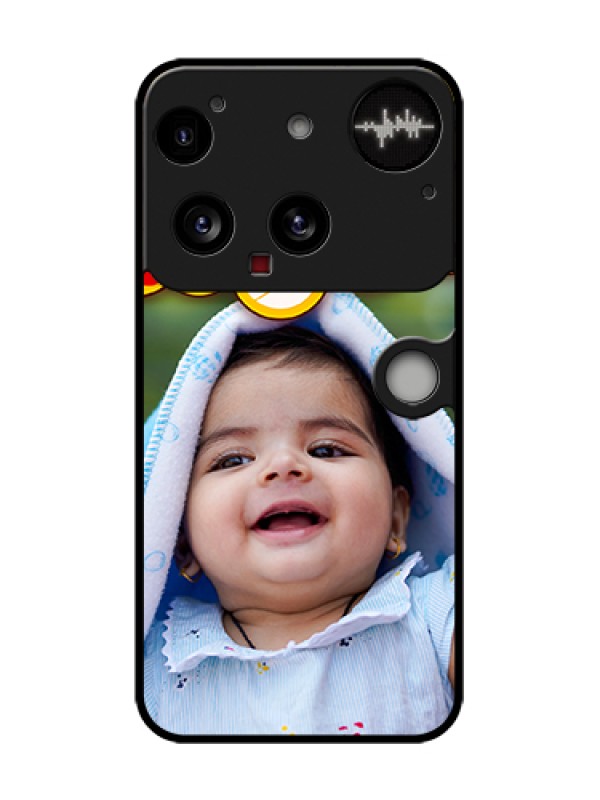 Custom Nothing Phone 3 5G Custom Metal Phone Case - With Smiley Emoji Design