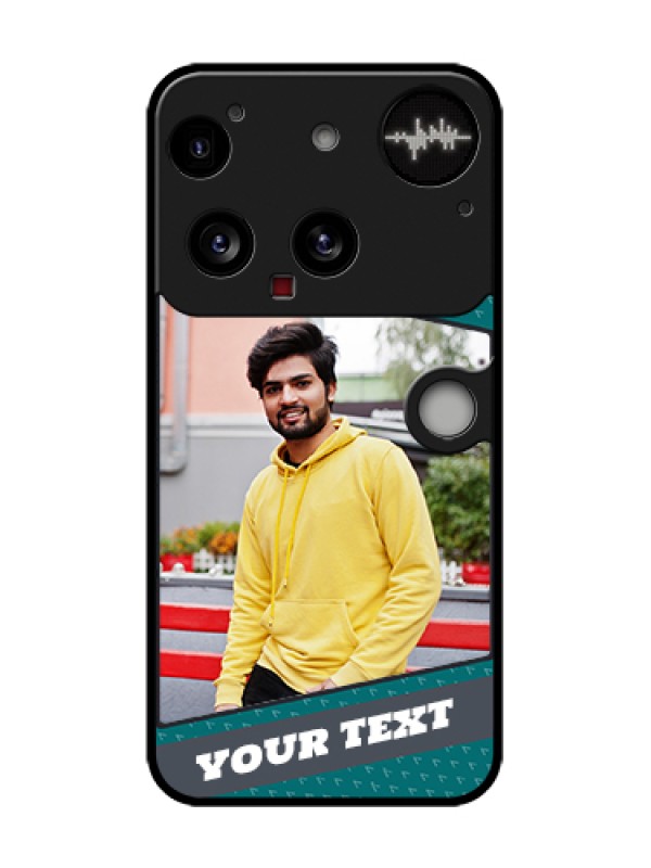 Custom Nothing Phone 3 5G Custom Metal Phone Case - Background Pattern Design With Quote