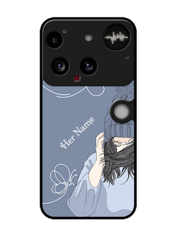 Custom Nothing Phone 3 5G Custom Metal Phone Case - Girl In Winter Outfit Design