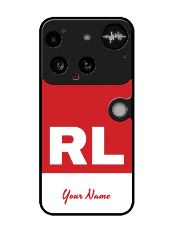 Custom Nothing Phone 3 5G Custom Metal Phone Case - Dual Tone Custom Text Design