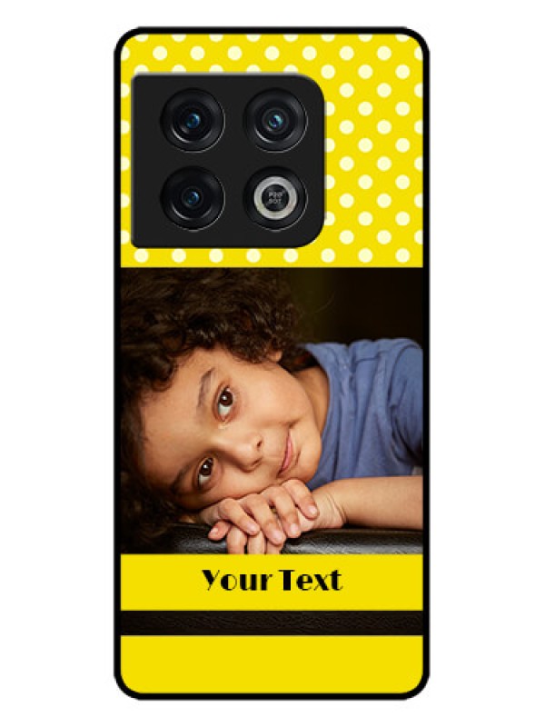Custom OnePlus 10 Pro 5G Custom Metal Phone CaseBright Yellow Case Design