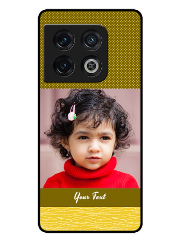 Custom OnePlus 10 Pro 5G Custom Metal Phone CaseSimple Green Color Design