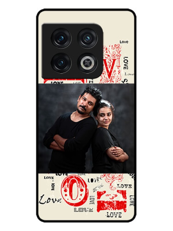 Custom OnePlus 10 Pro 5G Custom Metal Phone CaseTrendy Love Design Case