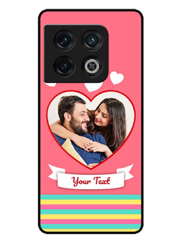 Custom OnePlus 10 Pro 5G Custom Metal Phone CaseLove Shapes Doodle Design