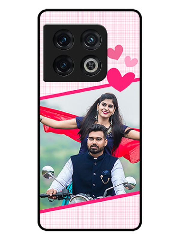 Custom OnePlus 10 Pro 5G Custom Metal Phone CaseLove Shape Heart Design