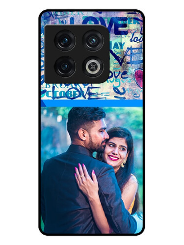 Custom OnePlus 10 Pro 5G Custom Metal Phone CaseColorful Love Design