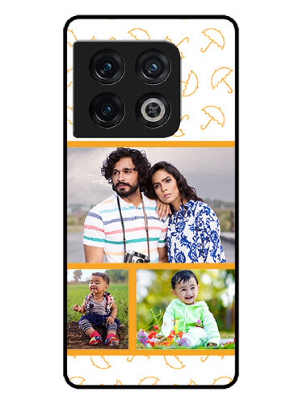 Custom OnePlus 10 Pro 5G Custom Metal Phone CaseYellow Pattern Design