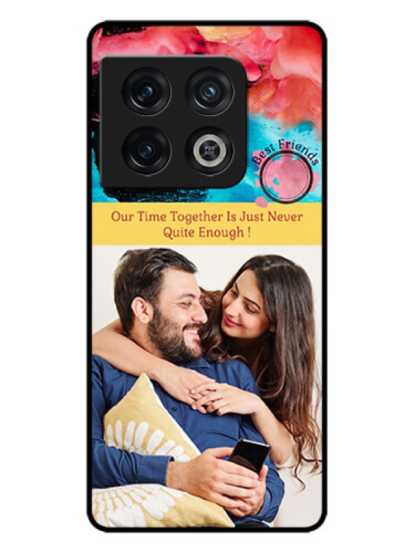 Custom OnePlus 10 Pro 5G Custom Metal Phone CaseQuote With Acrylic Painting Design