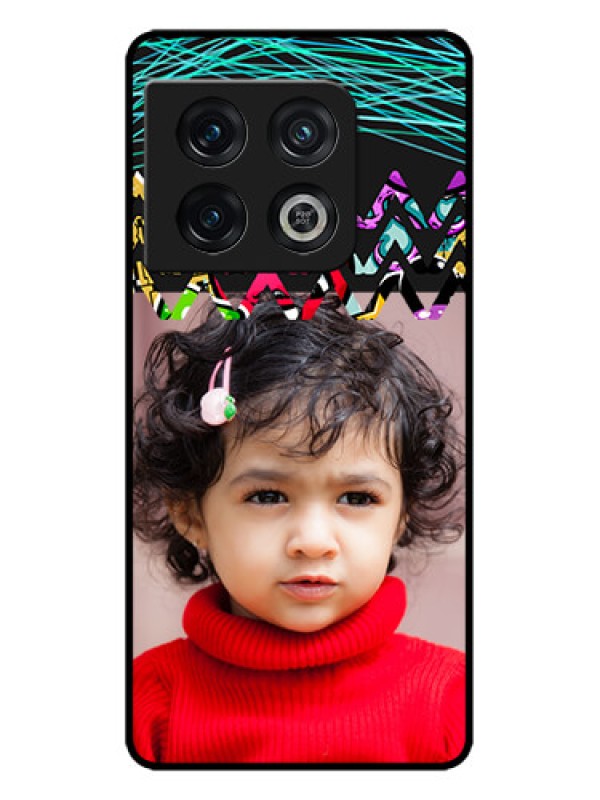 Custom OnePlus 10 Pro 5G Custom Metal Phone CaseNeon Abstract Design