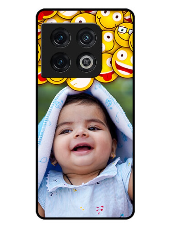 Custom OnePlus 10 Pro 5G Custom Metal Phone CaseWith Smiley Emoji Design